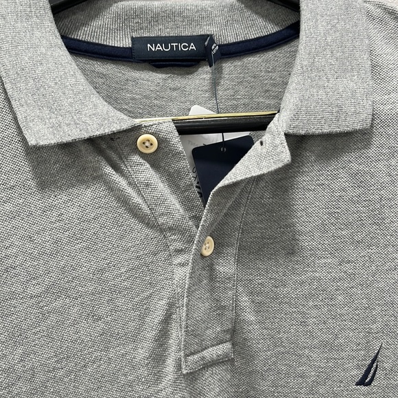 Nautica Stain Resistant Men's Polo Shirt Two Button Front - Picture 9 of 10